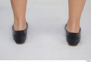 Cynthia black flat ballerina shoes foot formal 0005.jpg